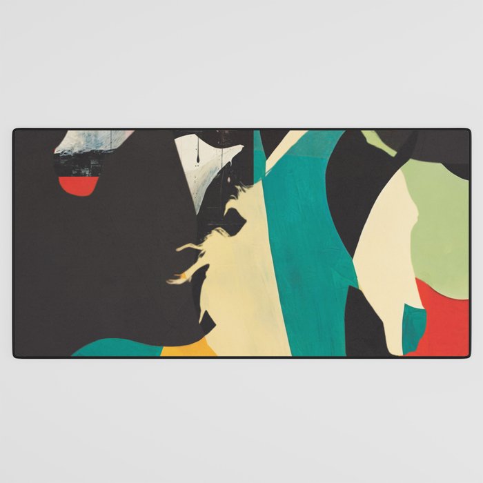 Colorful Abstract Horses 2 Desk Mat Gallery Image 3