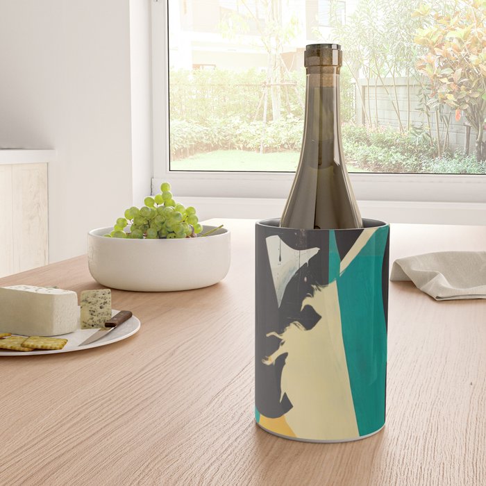 Colorful Abstract Horses 2 Wine Chiller Gallery Image 4