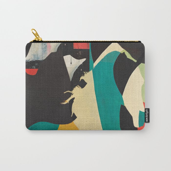Colorful Abstract Horses 2 Carry All Pouch Gallery Image 1