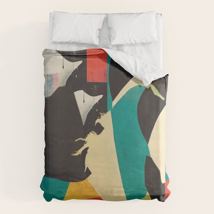Colorful Abstract Horses 2 Duvet Cover Gallery Image 6