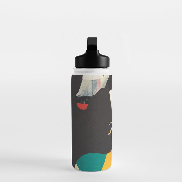 Colorful Abstract Horses 2 Water Bottle Gallery Image 3