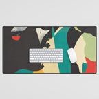 Colorful Abstract Horses 2 Desk Mat Gallery Image 1