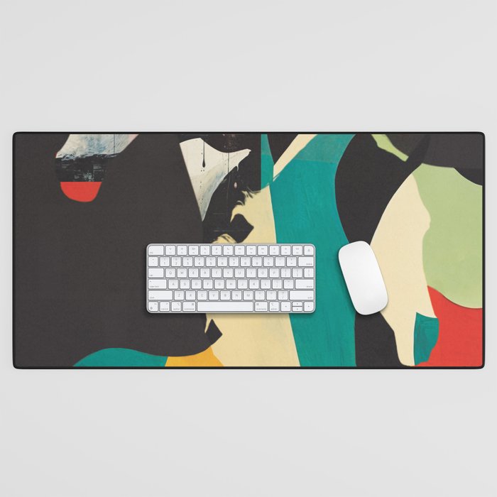 Colorful Abstract Horses 2 Desk Mat Gallery Image 1
