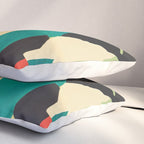 Colorful Abstract Horses 2 Pillow Sham Gallery Image 3