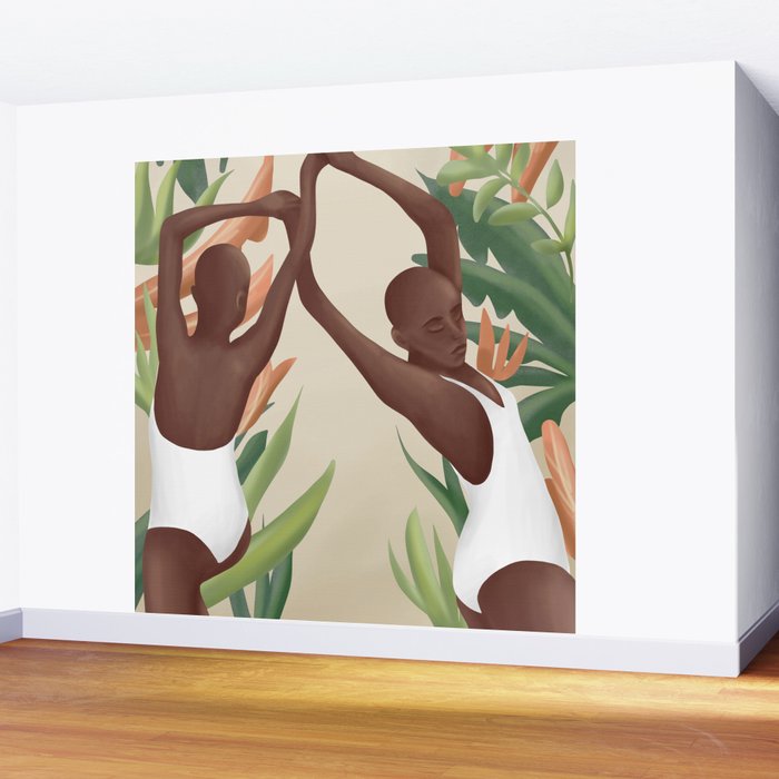 Figural Tropica Wall Mural Gallery Image 2
