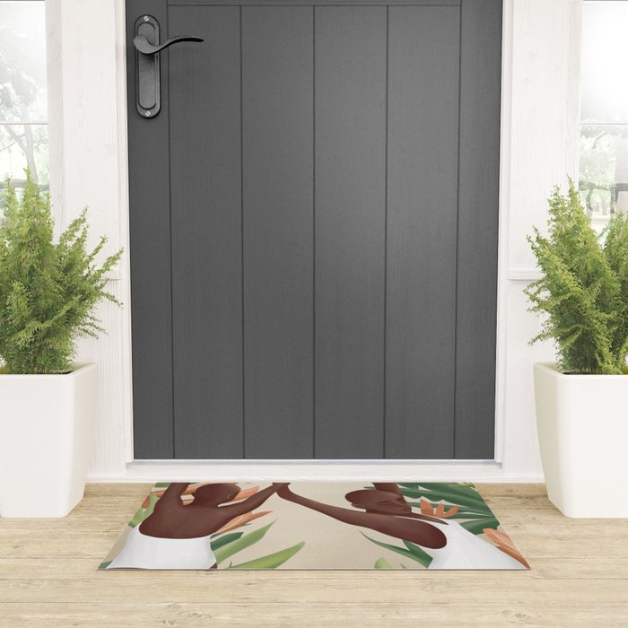 Figural Tropica Welcome Mat Gallery Image 3