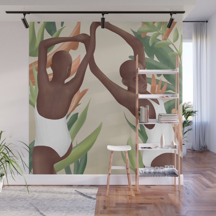 Figural Tropica Wall Mural Gallery Image 1