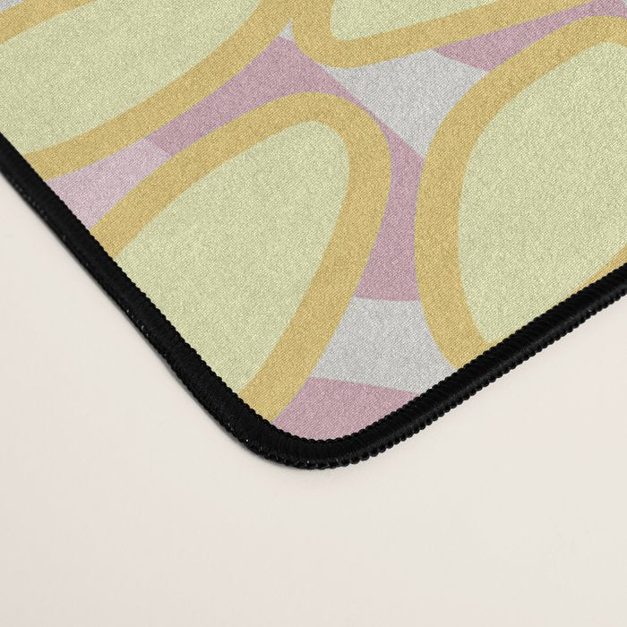 Floral Prints, Soft, Yellow and Pink, Design Prints Desk Mat Gallery Image 4