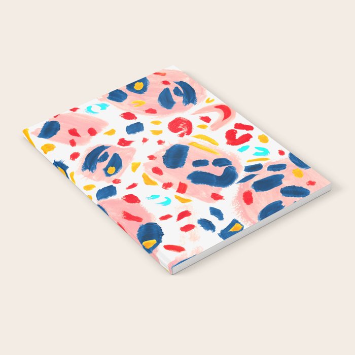 Painted Abstract Leopard Print Notebook Gallery Image 1