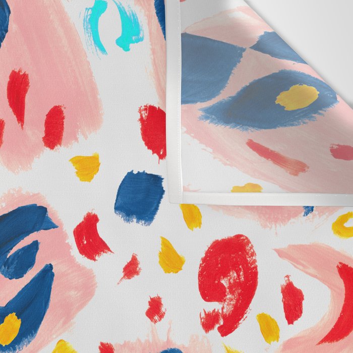Painted Abstract Leopard Print Wall Tapestry Gallery Image 3