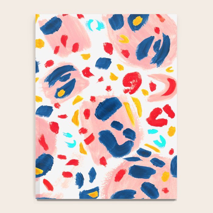 Painted Abstract Leopard Print Notebook Gallery Image 4