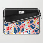 Painted Abstract Leopard Print Laptop Sleeve Gallery Image 2
