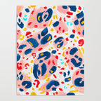 Painted Abstract Leopard Print Poster Gallery Image 4