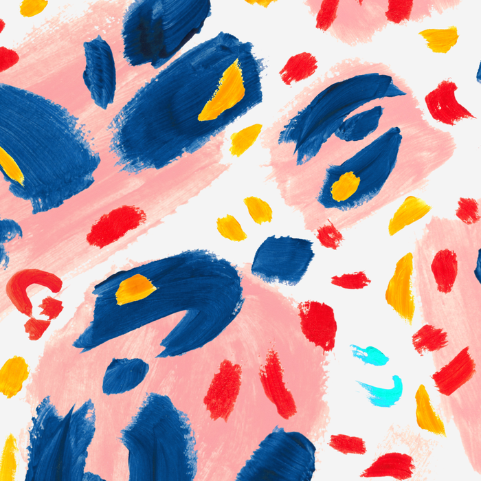 Painted Abstract Leopard Print Coffee Mug Gallery Image 2