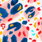 Painted Abstract Leopard Print Coffee Mug Gallery Image 2