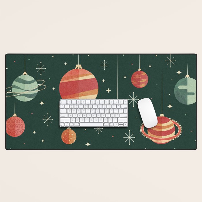 Joy to the Universe (on Green) Desk Mat Gallery Image 1