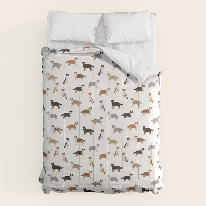 Australian Shepherd Colors Pattern Comforter Gallery Image 1