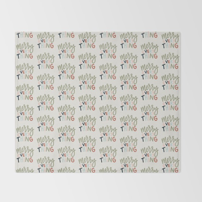 Merry EVERYTHING Throw Blanket Gallery Image 2