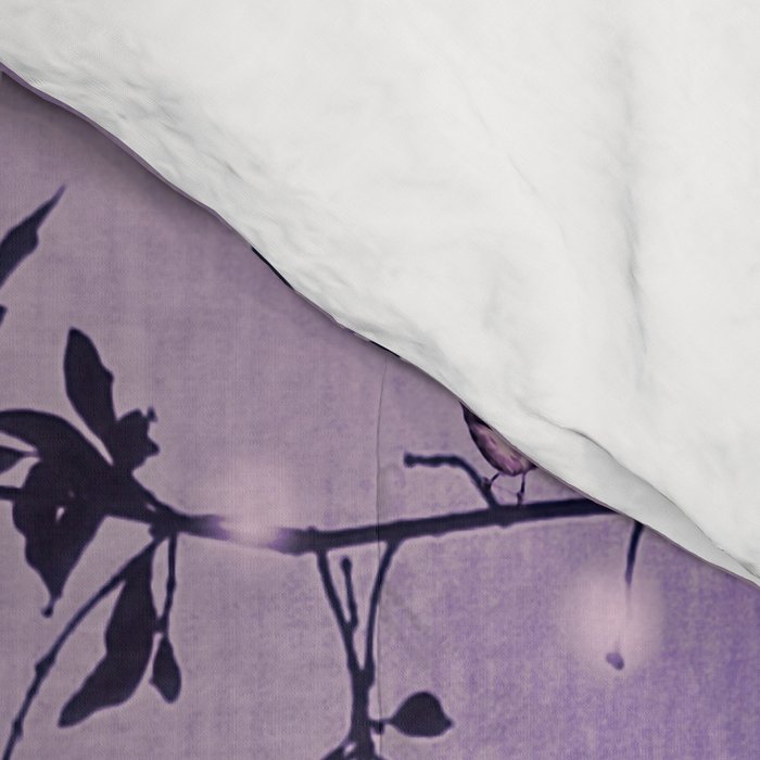 SONG OF THE NIGHTBIRD - LAVENDER Comforter Gallery Image 4