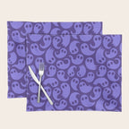 Halloween ghost cartoon pattern art Placemat Gallery Image 1