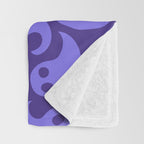 Halloween ghost cartoon pattern art Throw Blanket Gallery Image 3