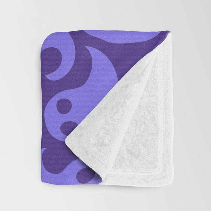 Halloween ghost cartoon pattern art Throw Blanket Gallery Image 3