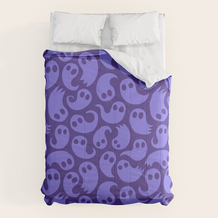 Halloween ghost cartoon pattern art Comforter Gallery Image 6