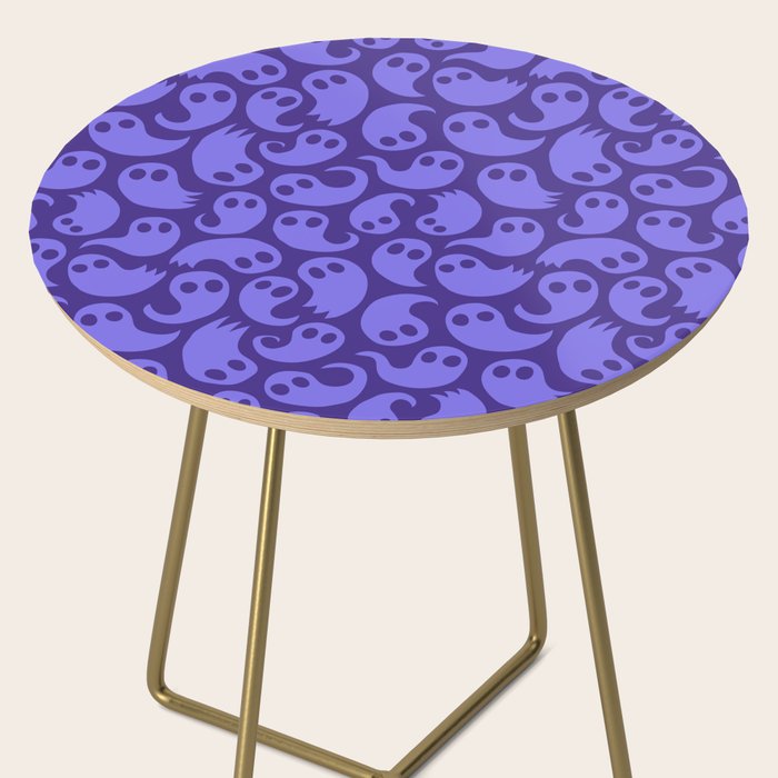 Halloween ghost cartoon pattern art Side Table Gallery Image 2