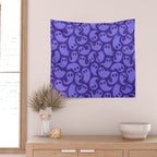 Halloween ghost cartoon pattern art Wall Tapestry Gallery Image 2