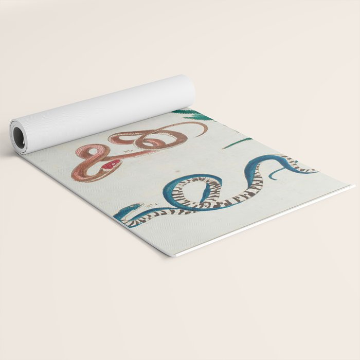 Seba Albertus Snakes With Plants  Yoga Mat Gallery Image 2