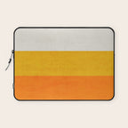 three stripes - candy corn Laptop Sleeve Gallery Image 1
