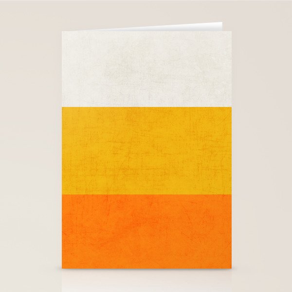 three stripes - candy corn Stationery Card Gallery Image 1