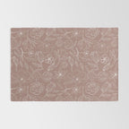 Mauve Magnolia Pattern Rug Gallery Image 2