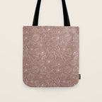 Mauve Magnolia Pattern Tote Bag Gallery Image 1