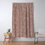 Mauve Magnolia Pattern Window Curtain Gallery Image 5