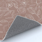 Mauve Magnolia Pattern Rug Gallery Image 4