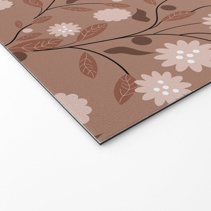 Romanic Floral in Mocha Mousse Welcome Mat Gallery Image 2