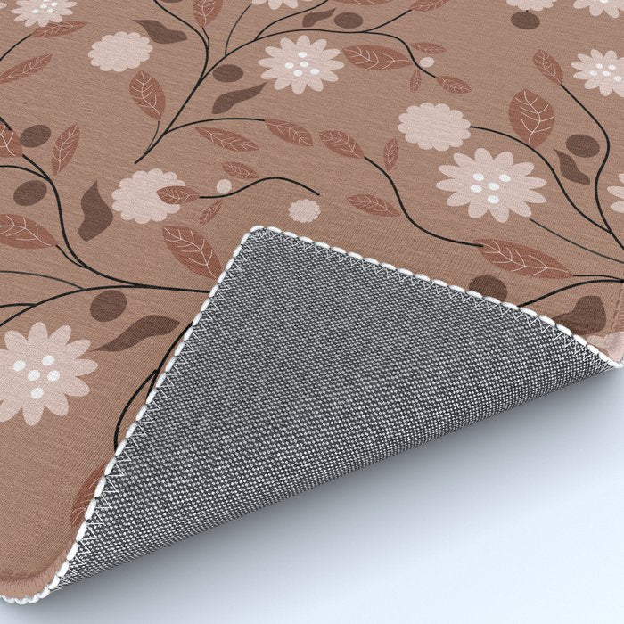Romanic Floral in Mocha Mousse Rug Gallery Image 4