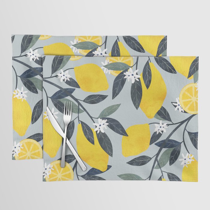 Fruit market retro Mallorca inspiration Placemat Gallery Image 1