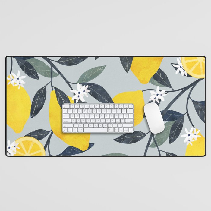 Fruit market retro Mallorca inspiration Desk Mat Gallery Image 1