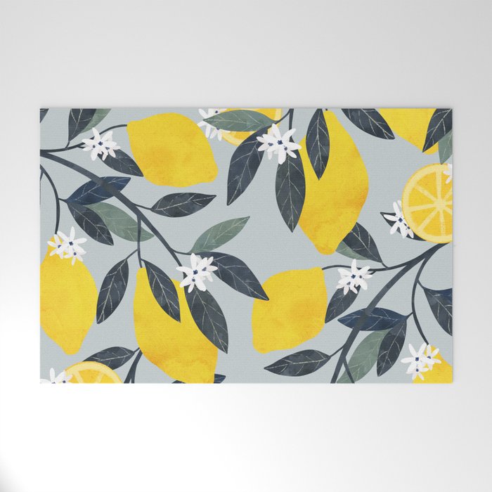 Fruit market retro Mallorca inspiration Welcome Mat Gallery Image 1