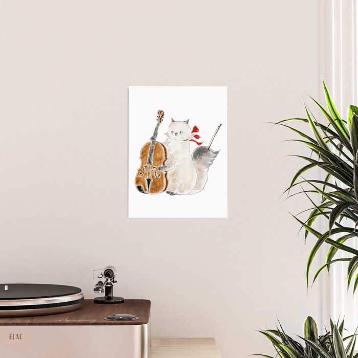 Violin Cat Poster Gallery Image 2