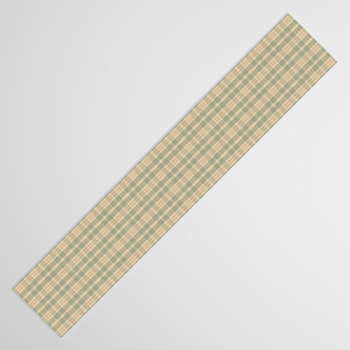 North Country Plaid - sage and light gold Table Runner Gallery Image 3