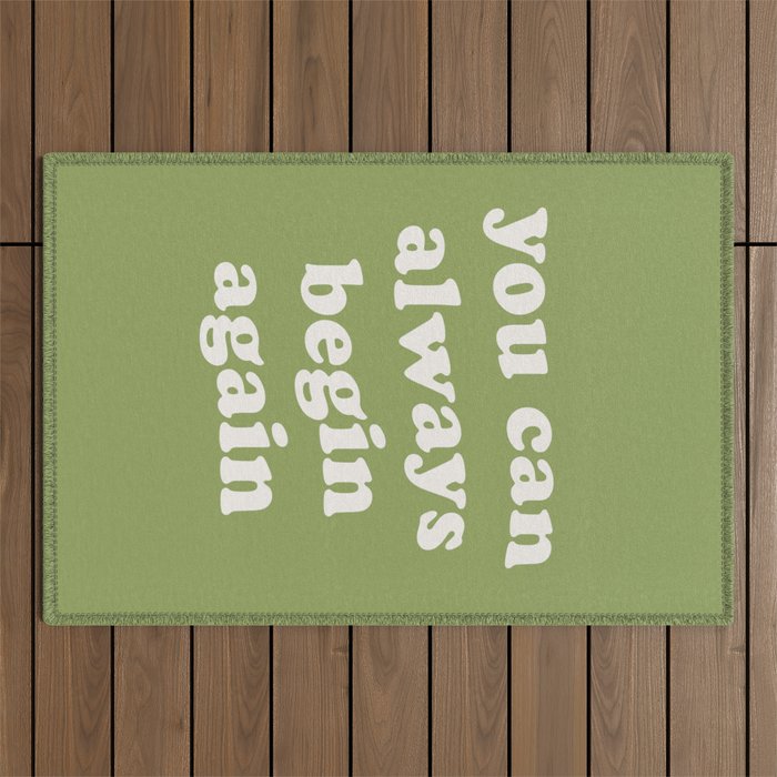 Begin Again Green Outdoor Rug Gallery Image 1