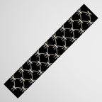 Bows & Ribbons Pattern XLVII Black and White Table Runner Gallery Image 3