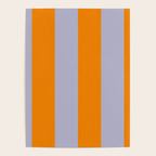 Lilac Clematis and Orange Stripes Poster Gallery Image 4