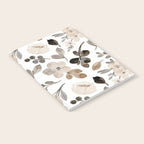 Watercolour Flowers Print, Neutral Tones, Digital Art Notebook Gallery Image 2