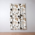 Watercolour Flowers Print, Neutral Tones, Digital Art Window Curtain Gallery Image 3
