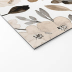 Watercolour Flowers Print, Neutral Tones, Digital Art Welcome Mat Gallery Image 2