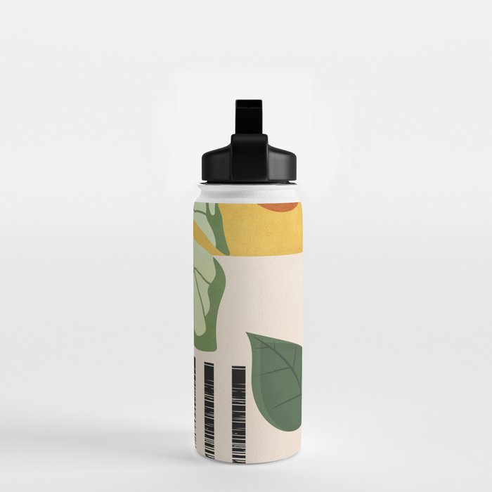 Tropical Garden Leaves 01 Water Bottle Gallery Image 2